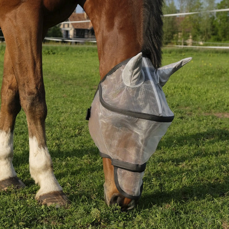 Equitheme Protec Fly Mask #colour_silver