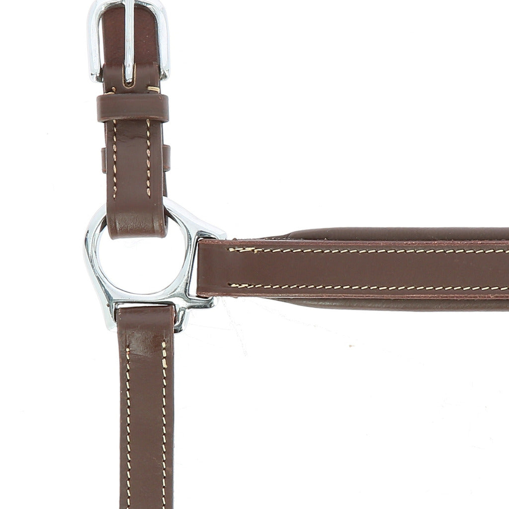 Norton Pro Grooming Leather Headcollar #colour_brown