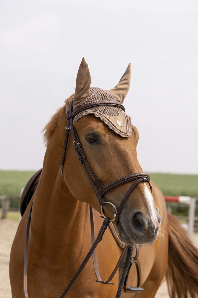 Equitheme Oslo Fly Hood #colour_brown