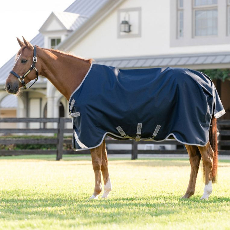 Horseware Ireland Amigo 1200D 50g Turnout Rug #colour_navy-titanium-grey-silver