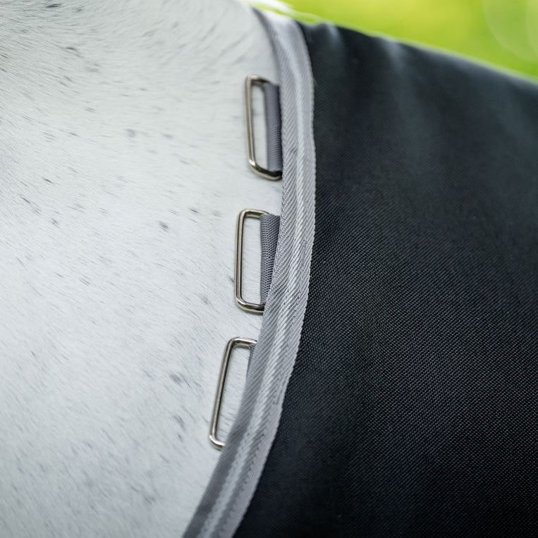 Horseware Ireland Amigo 1200D 50g Turnout Rug #colour_black-titanium-grey-silver