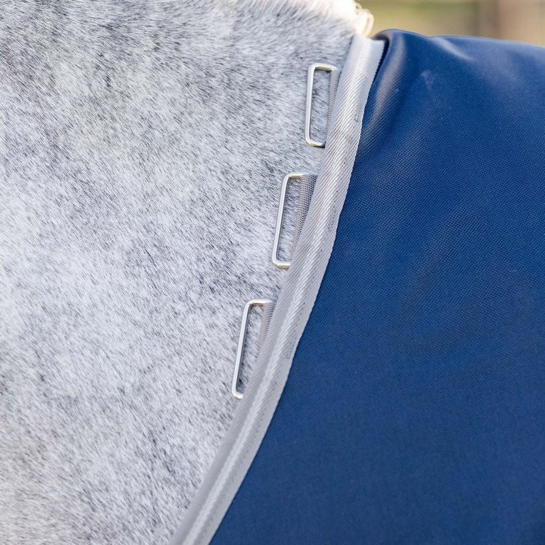 Horseware Ireland Amigo 1200D Plus Pony 50g Turnout Rug Turnout Rug #colour_navy-titanium-grey-silver