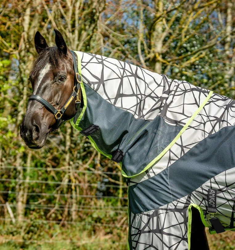 Horseware Ireland Amigo 3-in-1 CamoFly #colour_camofly-print-lime
