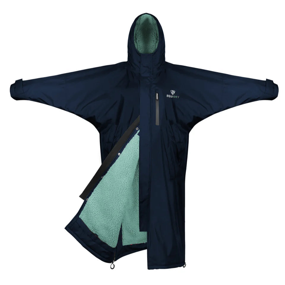 EQUIDRY Women's Thick Fleece Evolution #colour_navy-jade