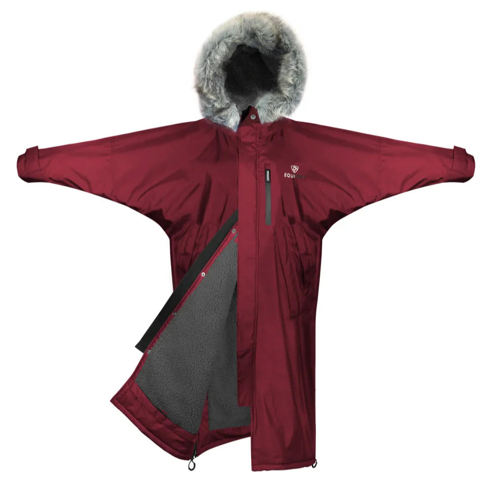 EQUIDRY Women's Thick Fleece Evolution #colour_plum-grey