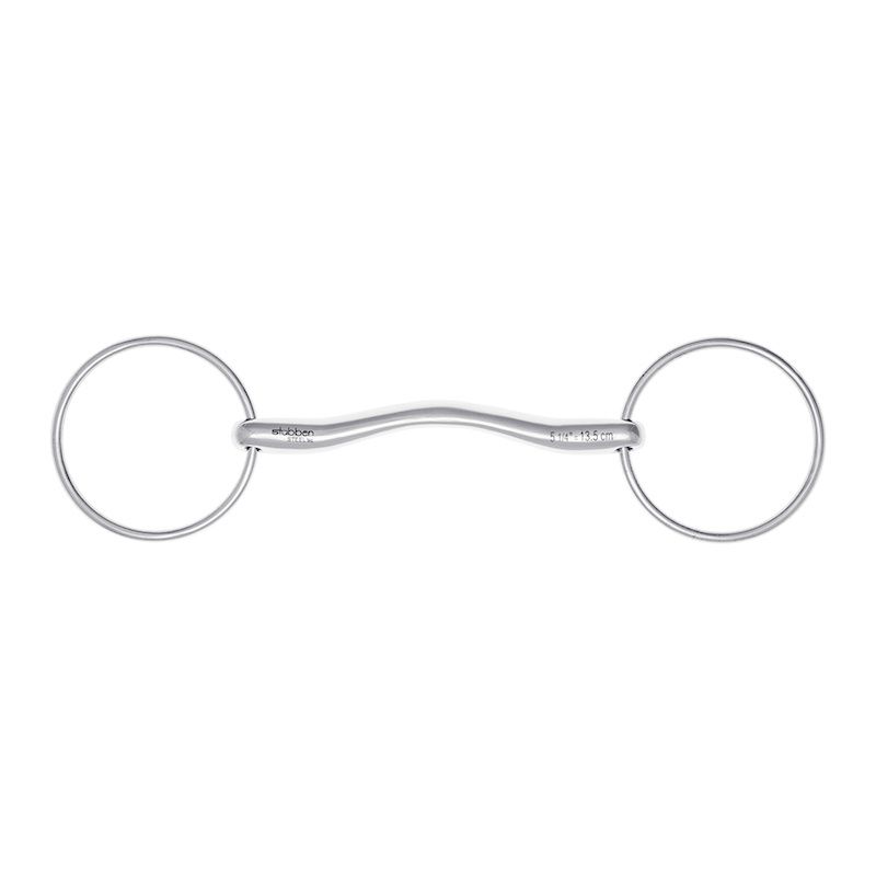 Stubben 2429 Fine Line Mullen Mouth Stainless Steel Snaffle