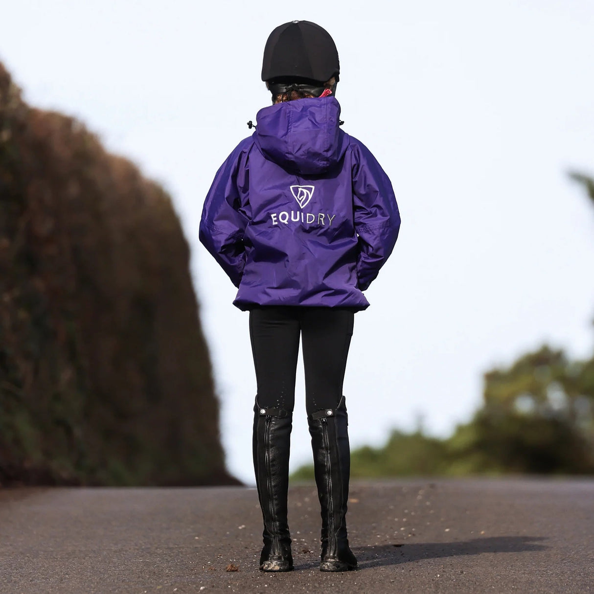 EQUIDRY Children's Thin Fleece Shortie #colour_purple