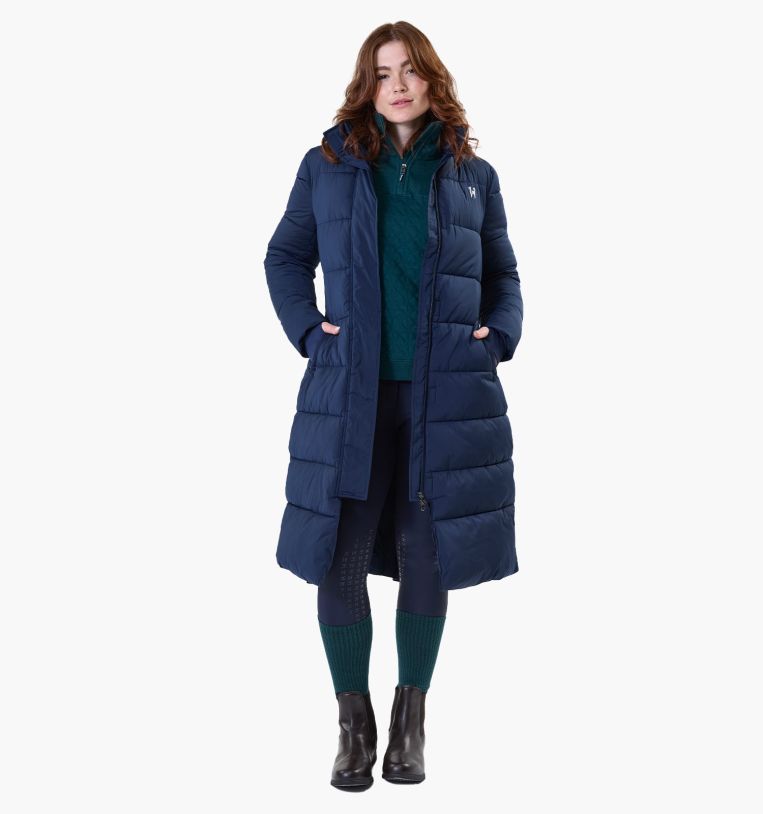 Horseware Ireland Verve Long Padded Coat #colour_core-navy