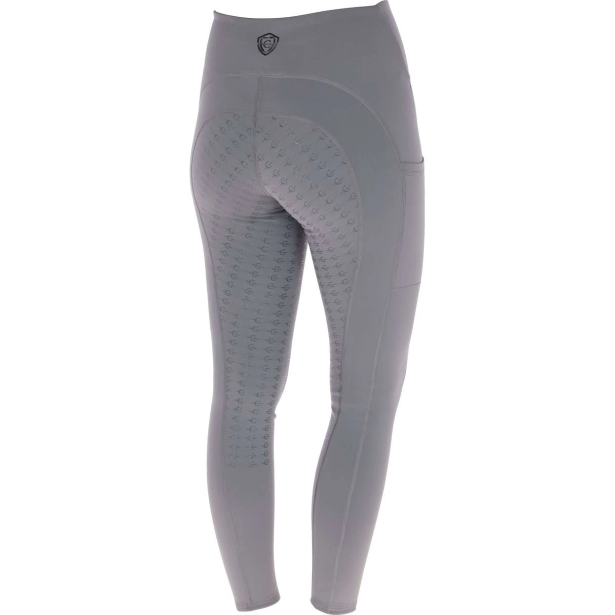 Covalliero Ladies Full Grip Riding Tights #colour_steel-grey