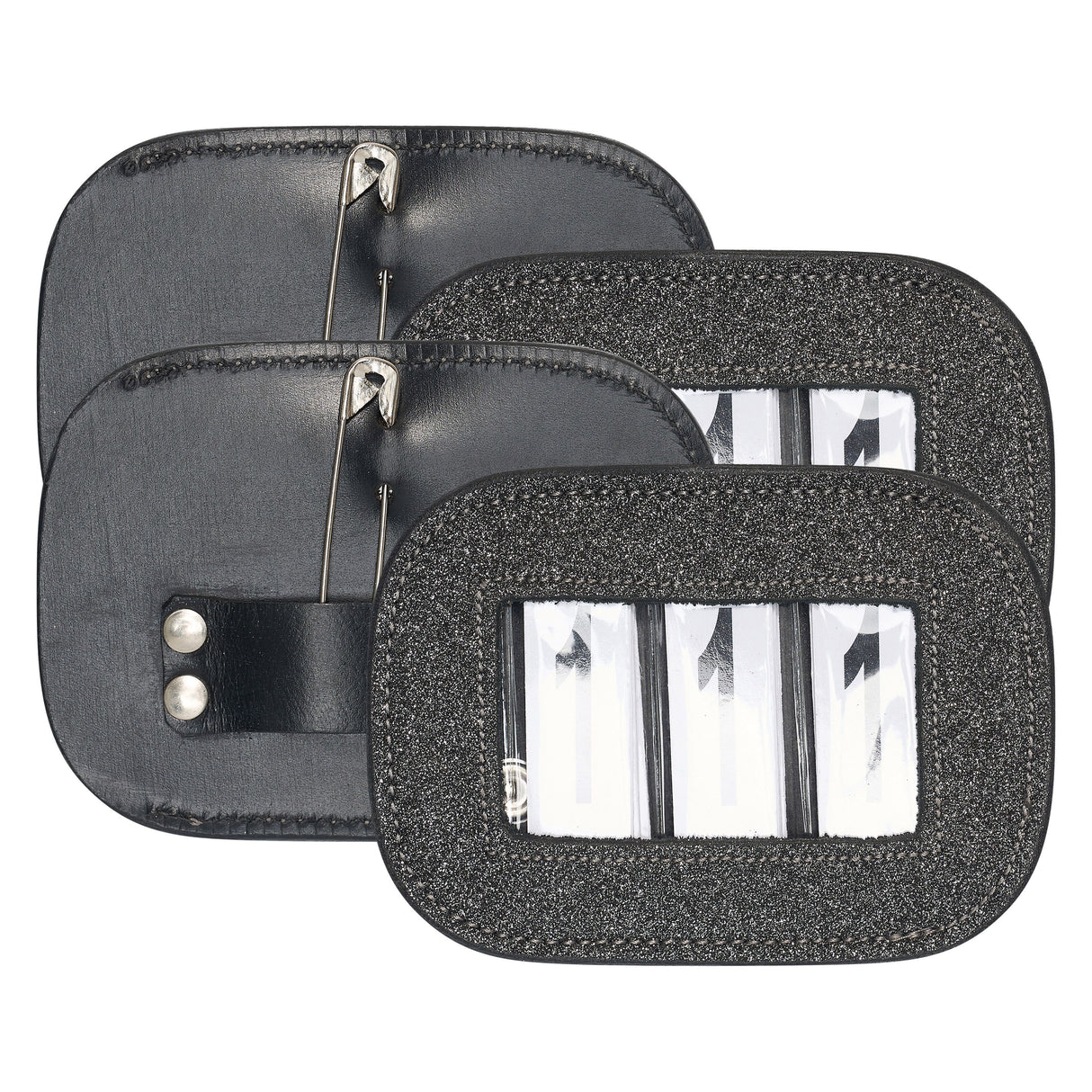 Imperial Riding Square Glitter Competition Number - Pack of 2 #colour_gun-metal