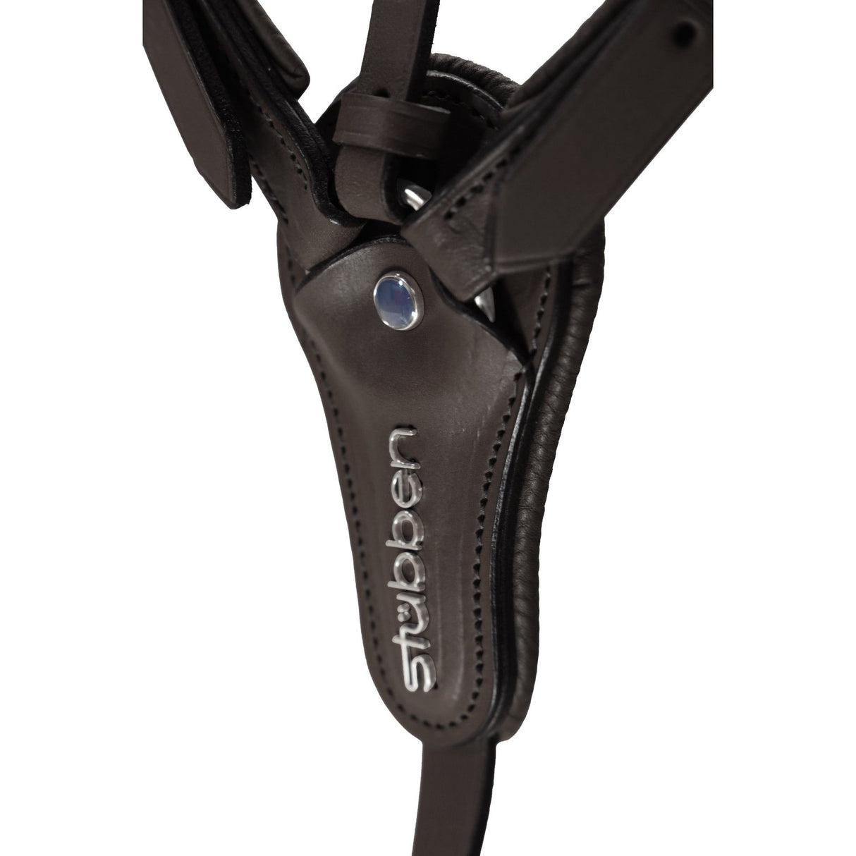 Stubben Pro-Jump Breastplate Closed Martingale Fork #colour_black