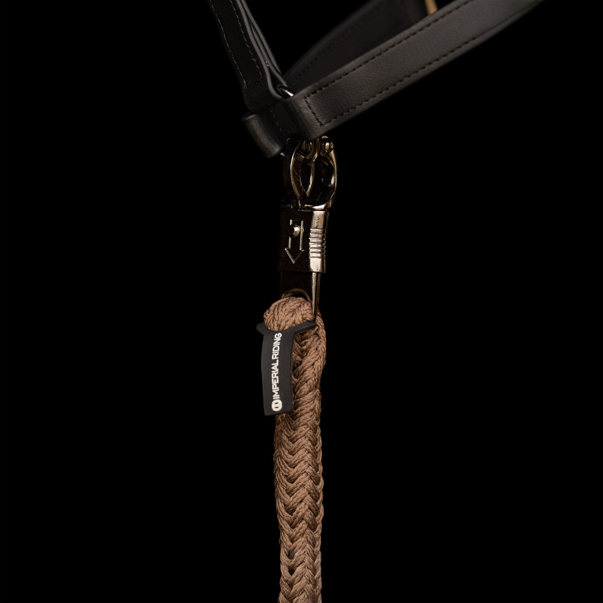 Imperial Riding Classic Panic Hook Lead Rope #Colour_cappuccino