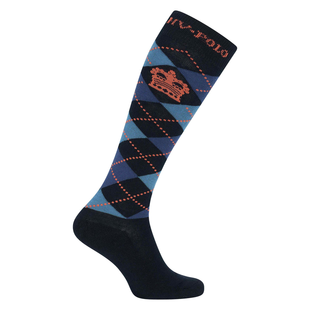 HV Polo Argyle Socks #colour_navy-ginger
