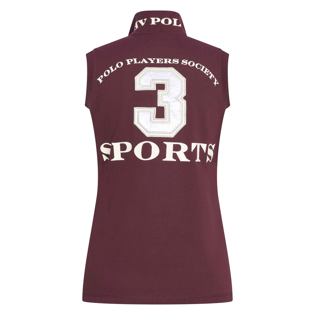 HV Polo Favouritas Sleeveless Polo Shirt #colour_dark-berry