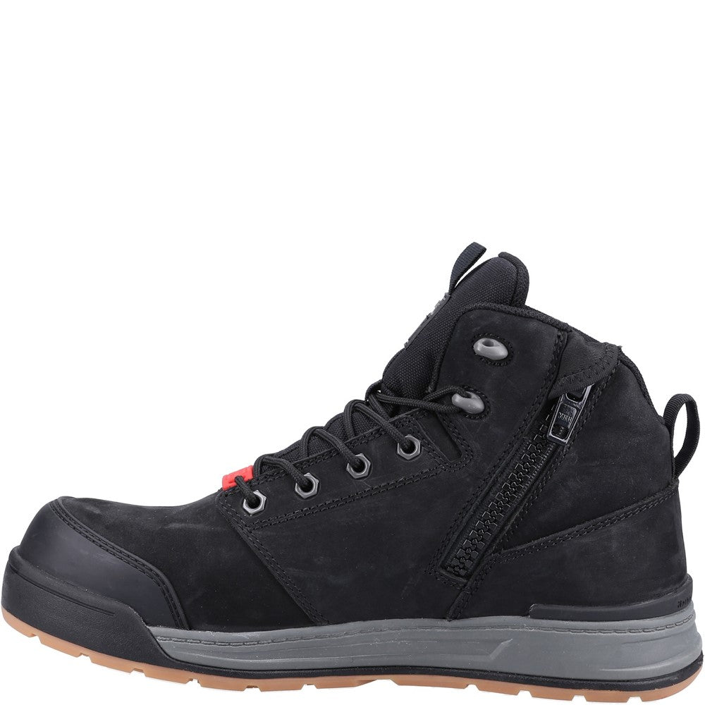 Hard Yakka 3056 Lace Zip Safety Boot #colour_black