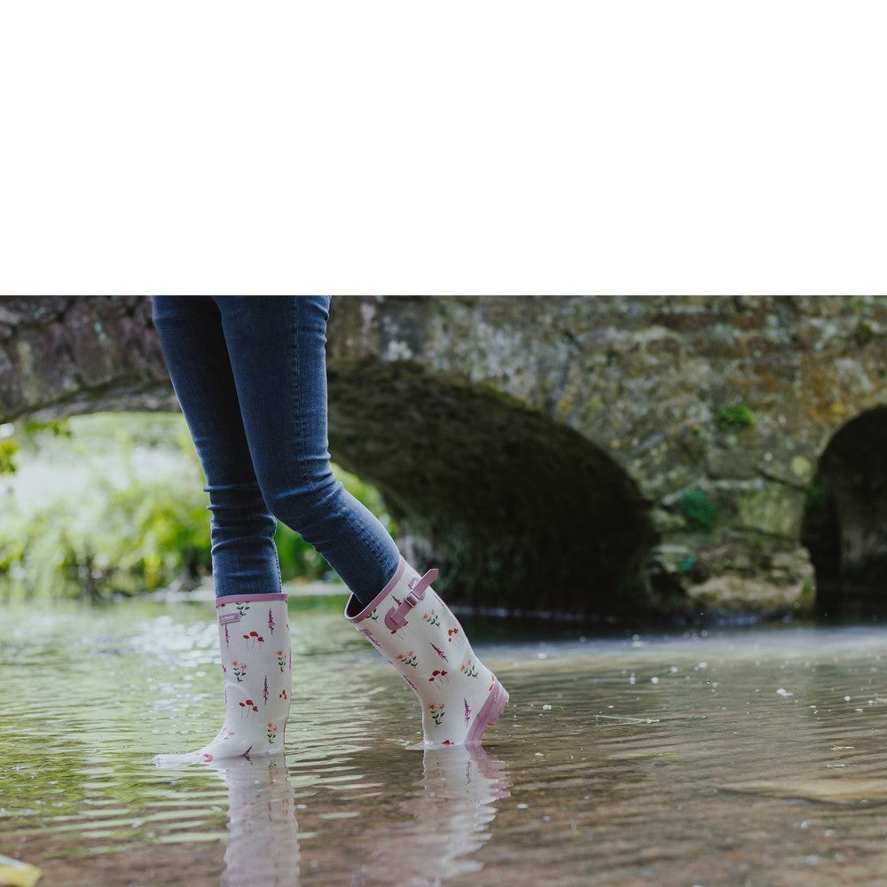 Cotswold Women Wildflower Tall Wellingtons