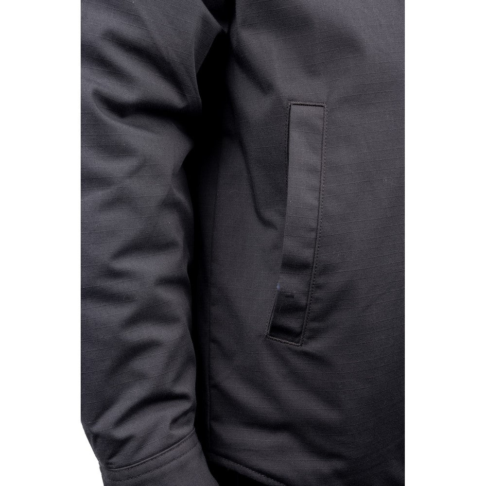 Hard Yakka Quilted Solid Shacket #colour_charcoal