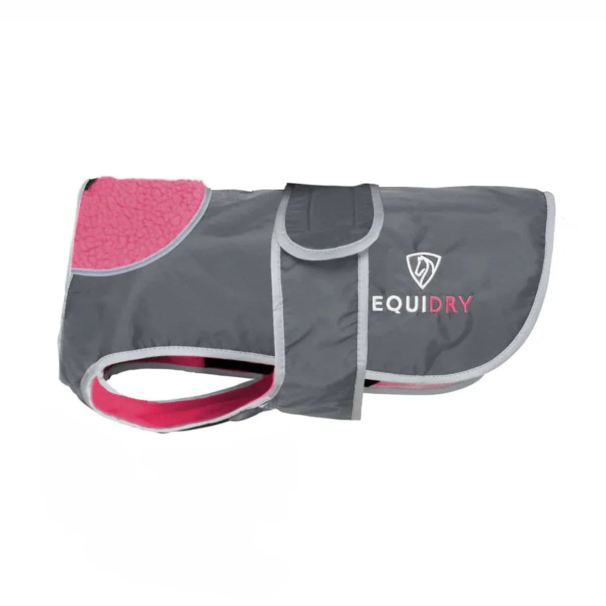 EQUIDRY Dog Coat #colour_grey-penelope-pink