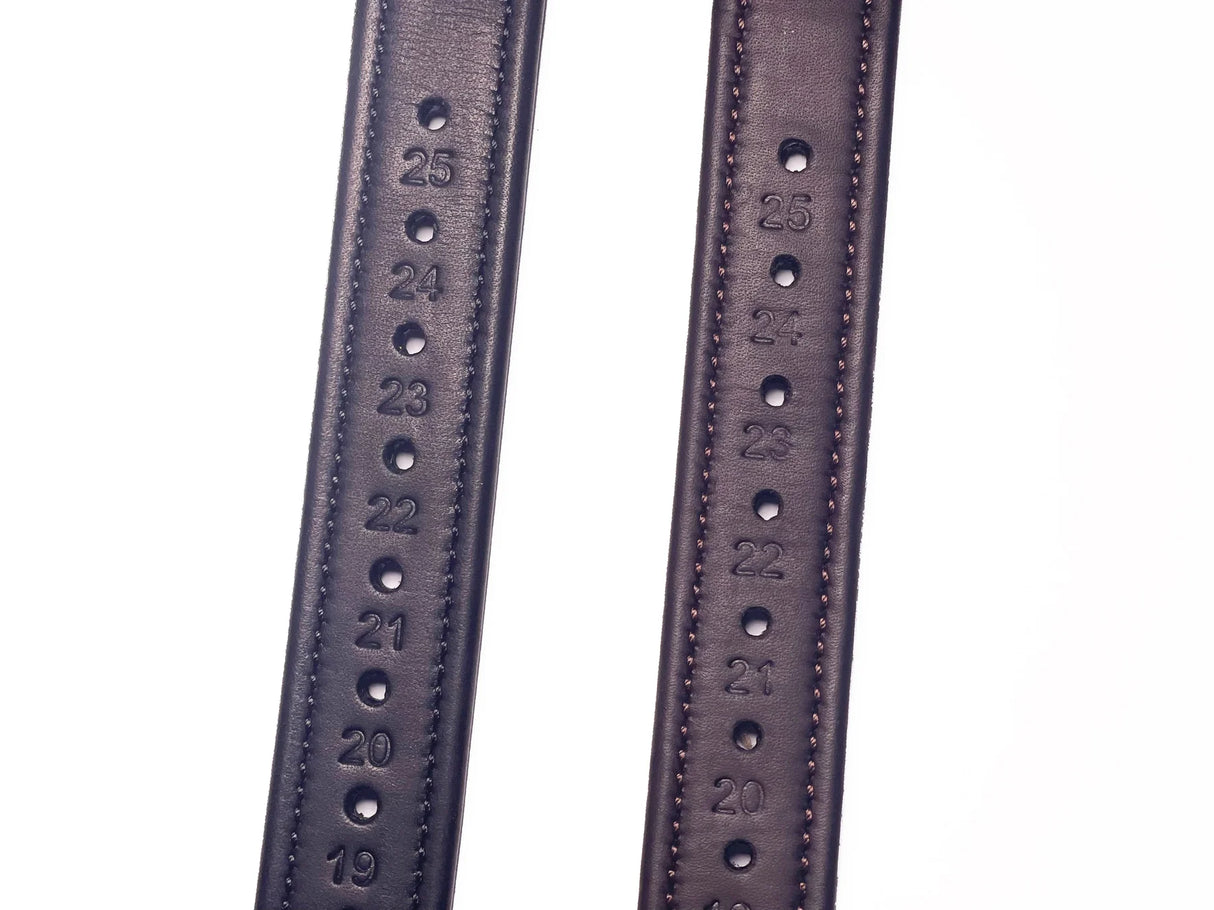 Henry James Precision Calfskin Stirrup Leathers #colour_brown