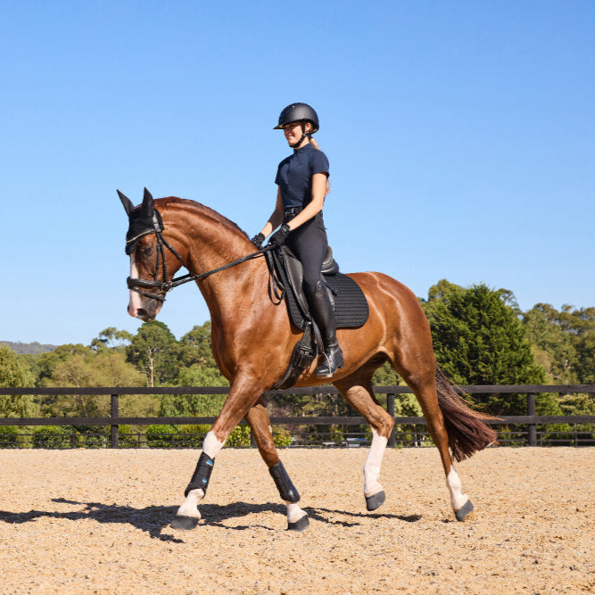 Weatherbeeta Tough-Tec Prime Brushing Boots #colour_black-black