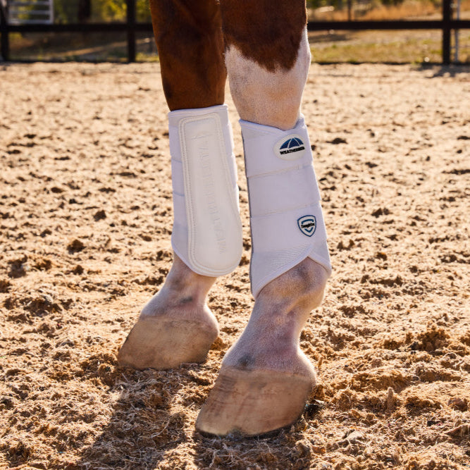 Weatherbeeta Tough-Tec Prime Brushing Boots #colour_white-white