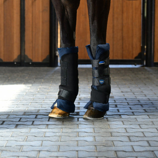 Weatherbeeta Tough-Tec Stable Boot Wraps #colour_black-navy