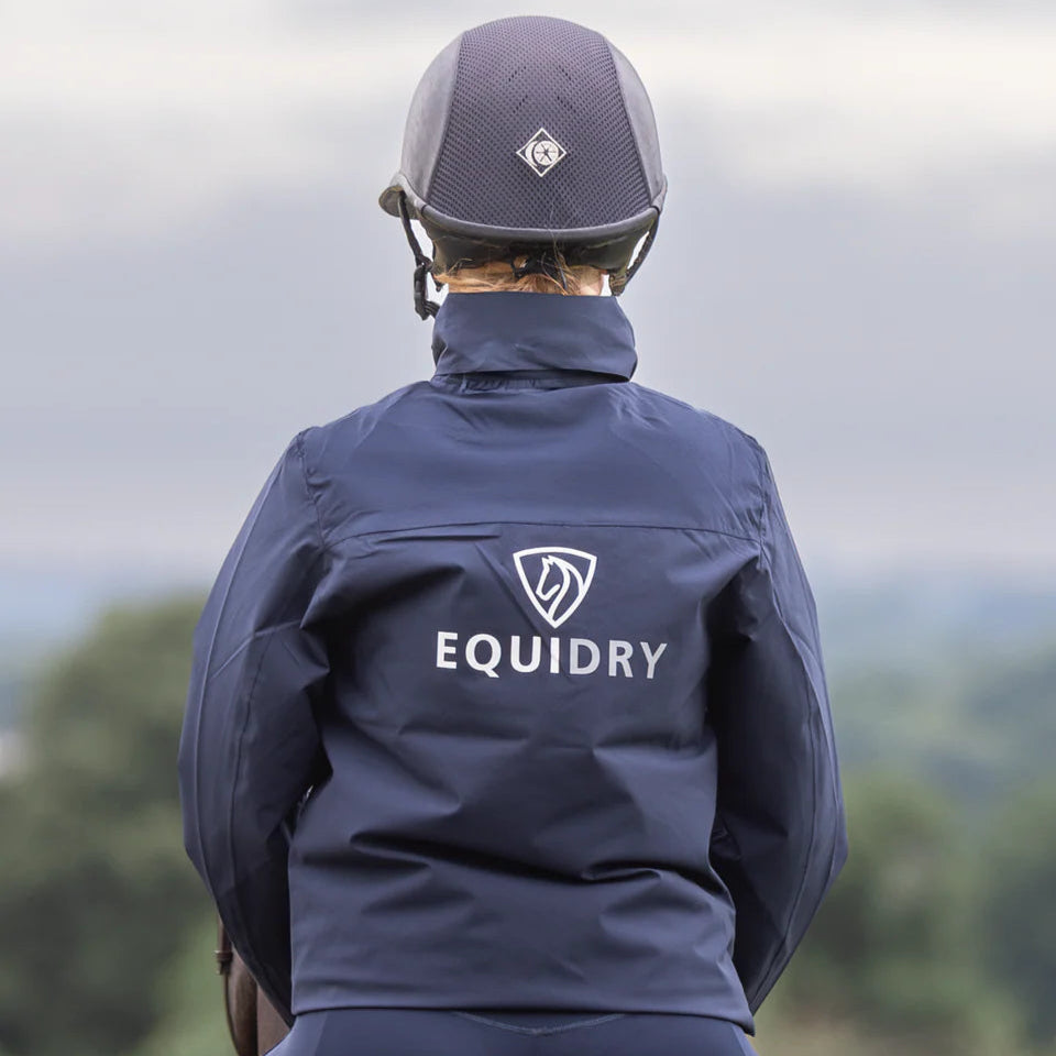 EQUIDRY Women's Nimbus Pack Away Jacket #colour_navy