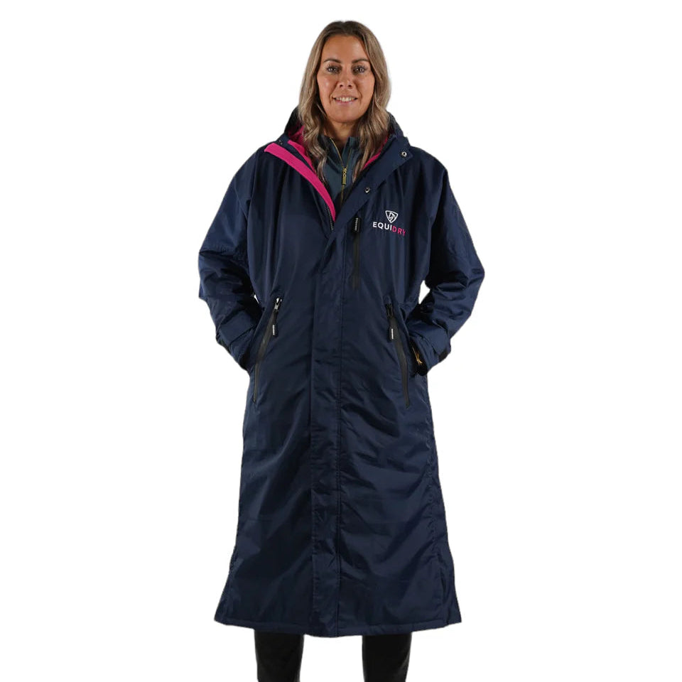 EQUIDRY Women's Thin Fleece Evolution #colour_navy-raspberry