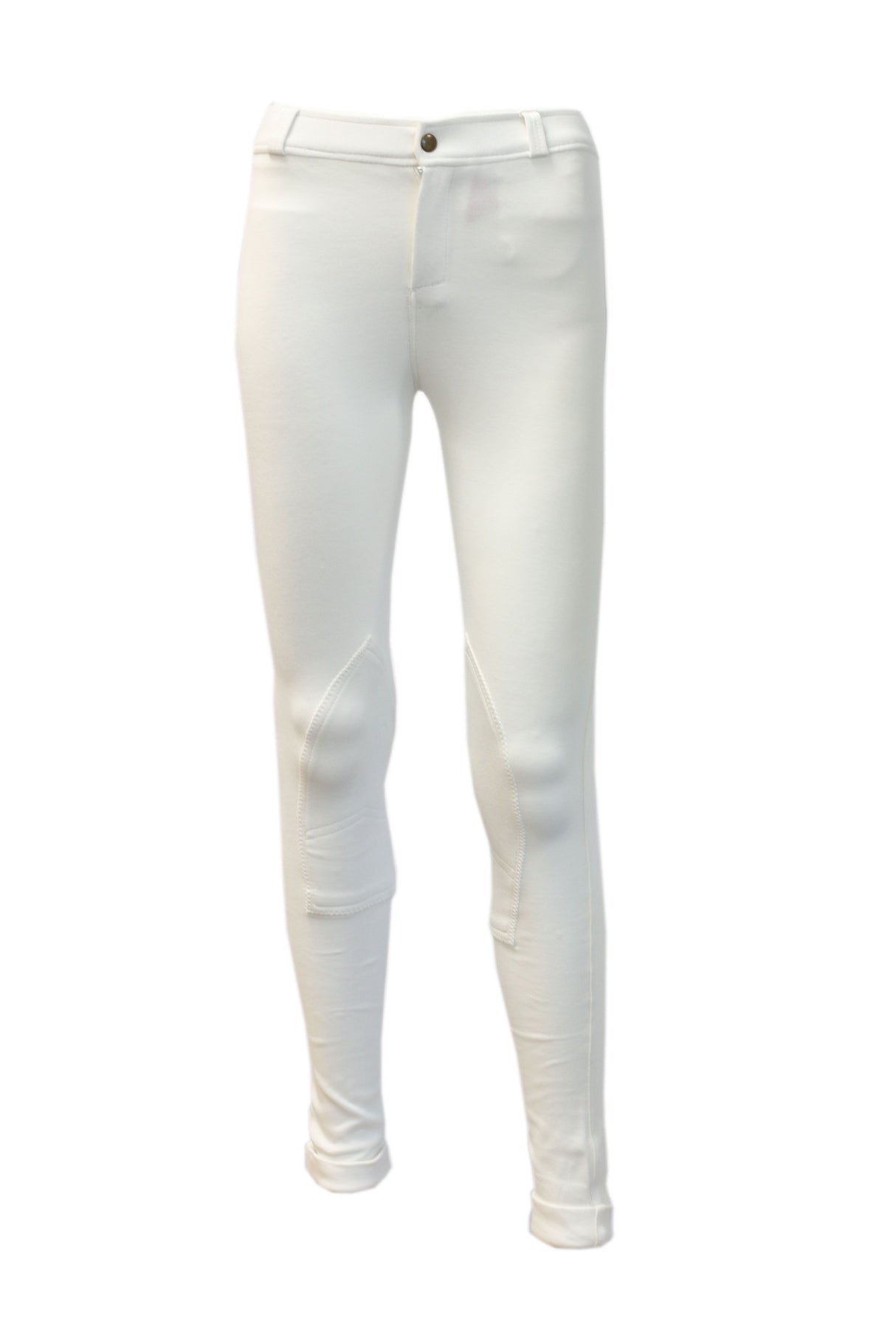 Mackey Equisential Ladies Cotton Jodhpurs #colour_white