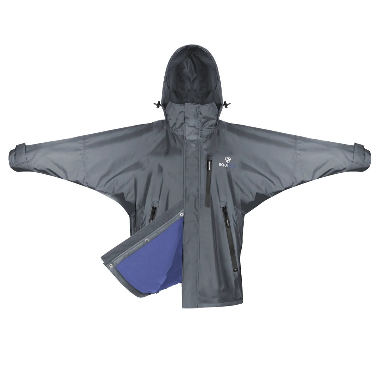 EQUIDRY Women's Thin Fleece Shortie #colour_grey-lilac