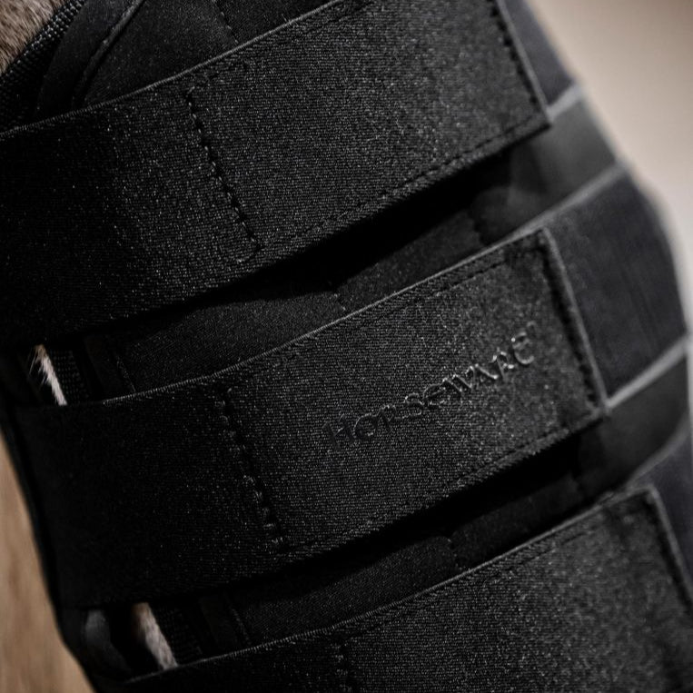 Horseware Ireland Ice Gel Hock Boots #colour_black-black
