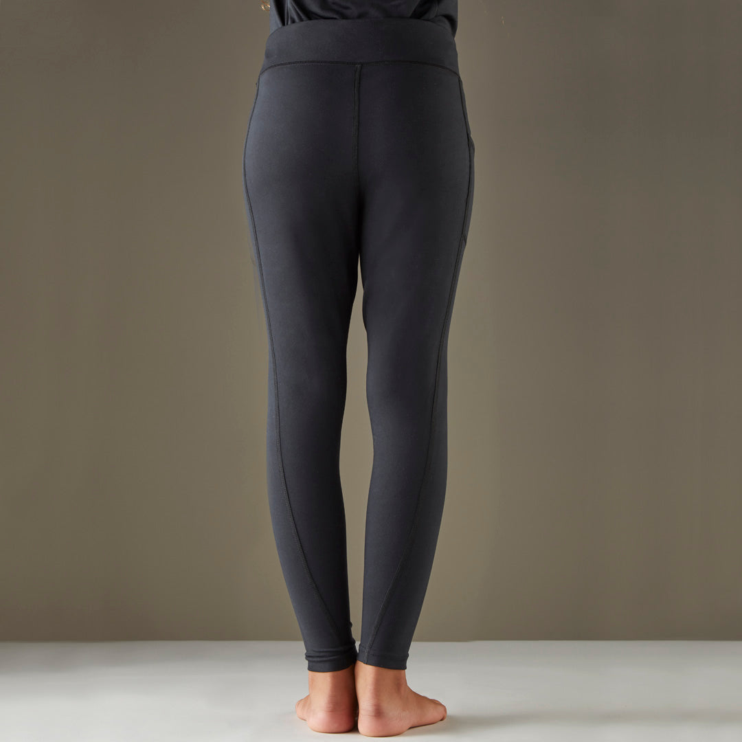 Toggi Define Children's Knitted Riding Tights #colour_black