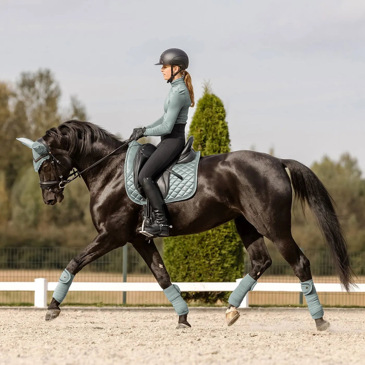 Waldhausen Nepal Saddle Pad #colour_silver-blue