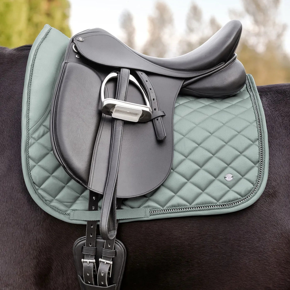 Waldhausen Nepal Saddle Pad #colour_silver-blue