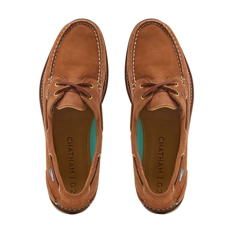 Chatham Men's Lyme G2 Boat Shoe #colour_tan