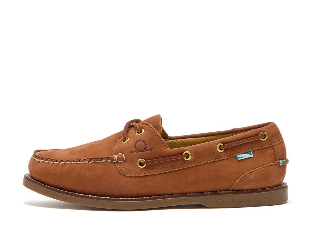 Chatham Men's Lyme G2 Boat Shoe #colour_tan