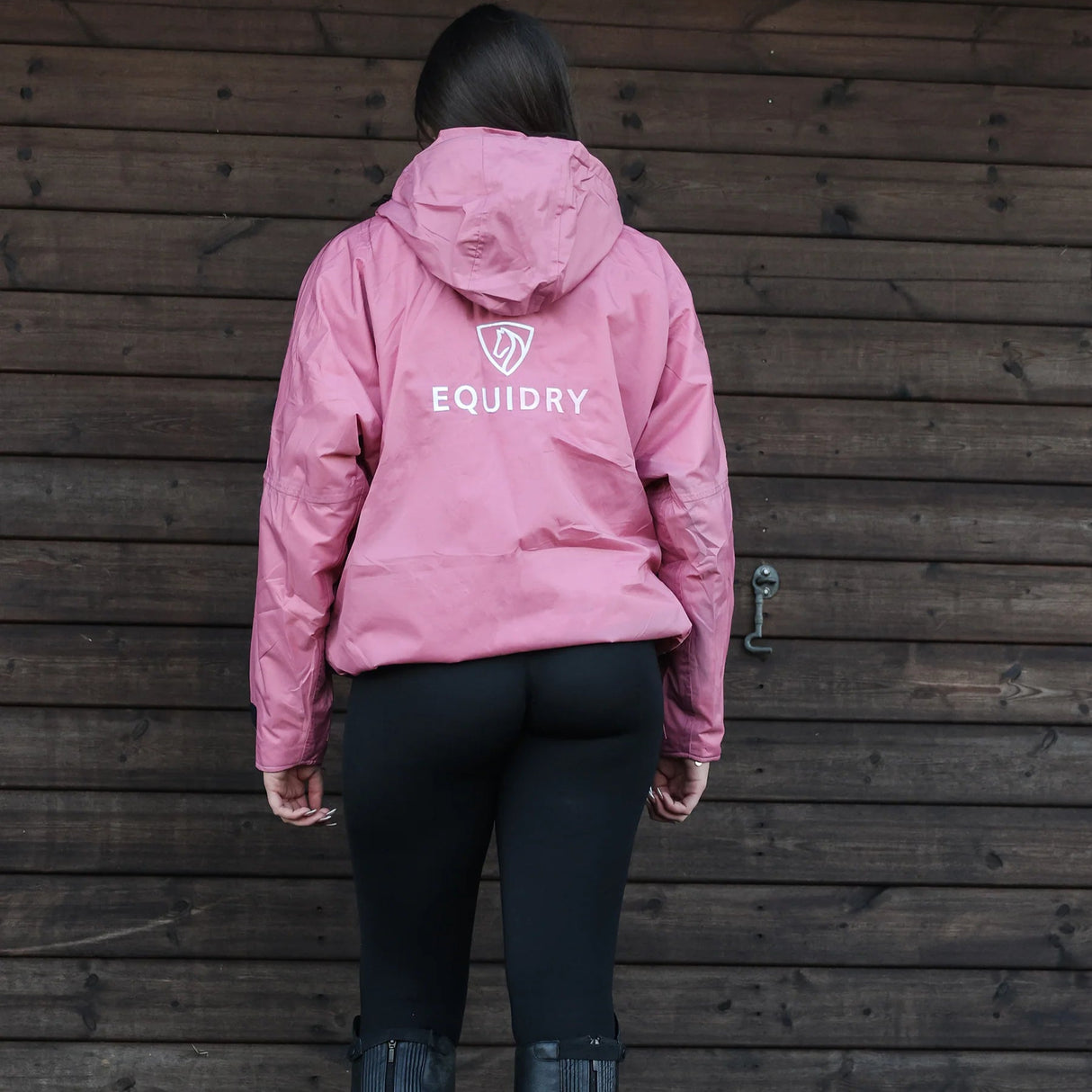 EQUIDRY Women's Thin Fleece Shortie #colour_dusky-pink