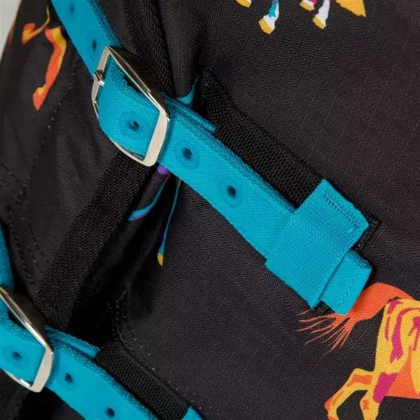 Shires Ontario 220g Turnout Rug #colour_black-horse