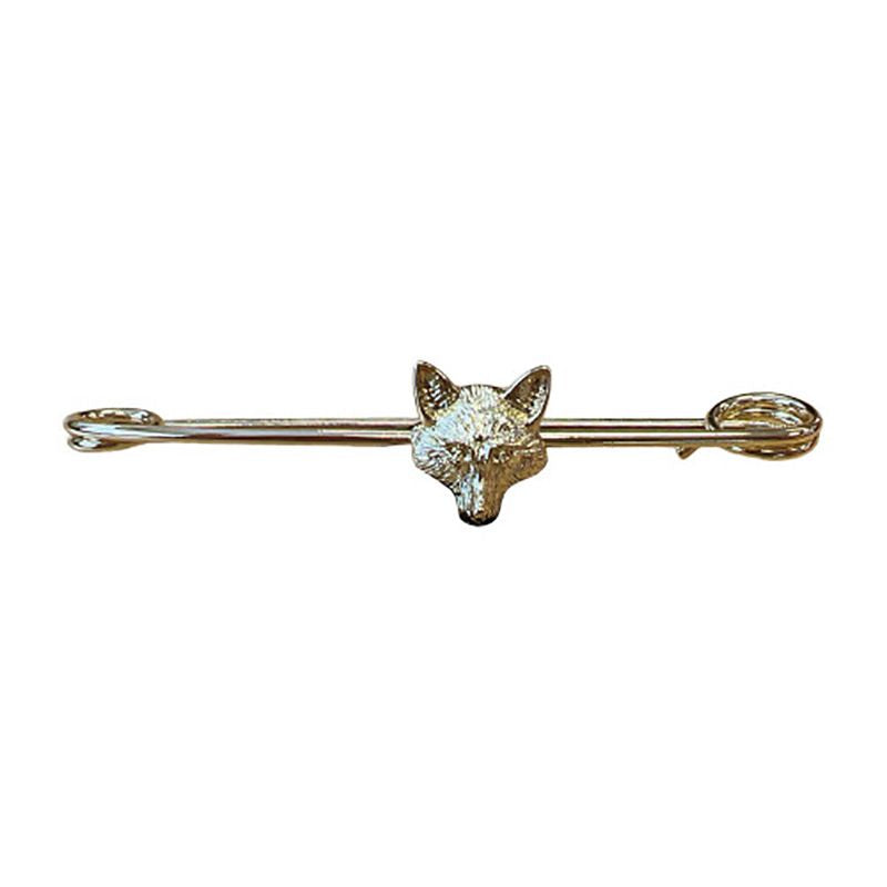 Equetech Traditional Fox Stock Pin #colour_gold