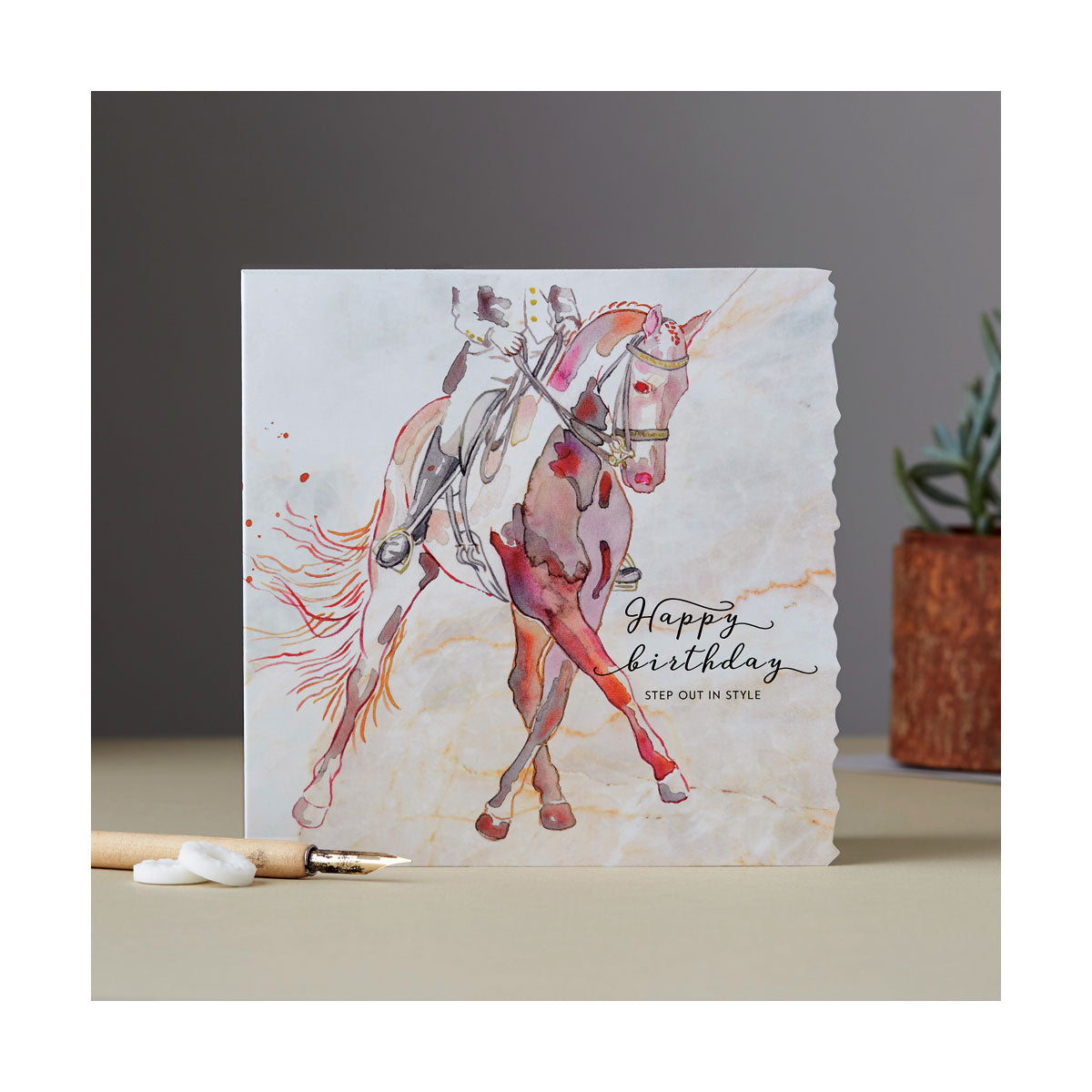 Deckled Edge Fanciful Dolomite Card