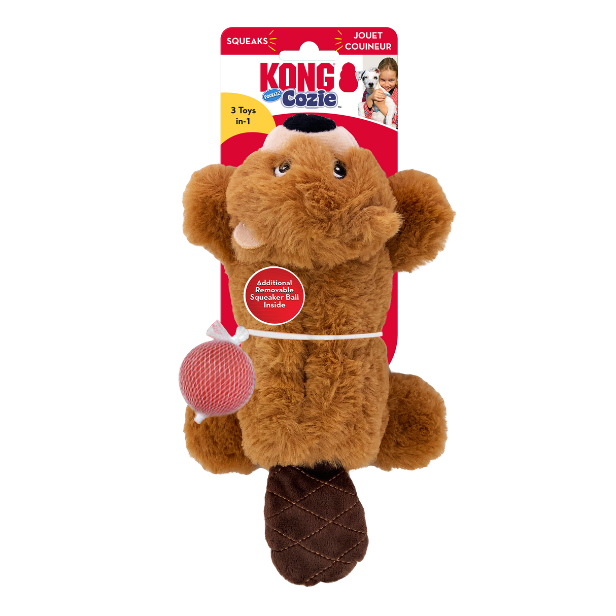 KONG Cozie Pocketz #style_beaver