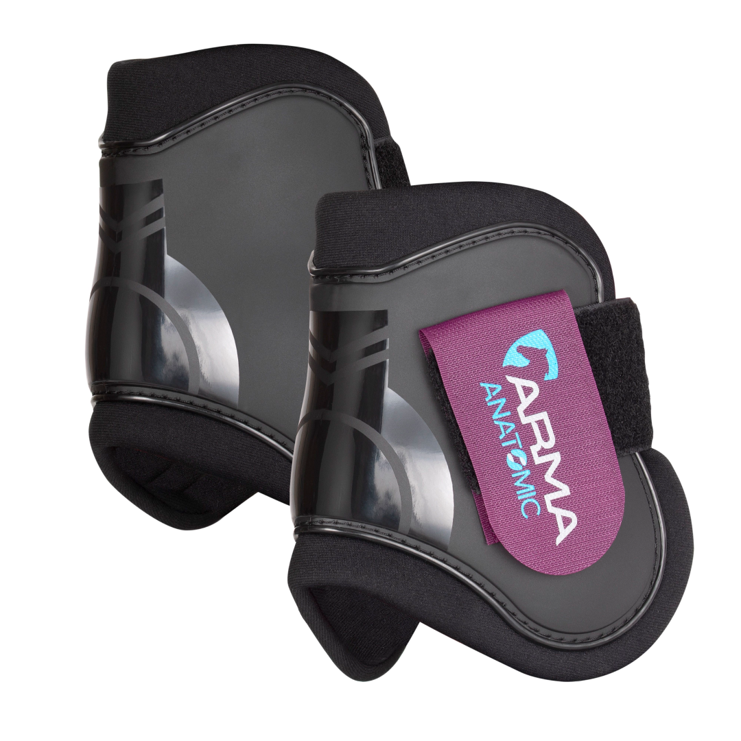 Shires ARMA Fetlock Boots #colour_black-plum
