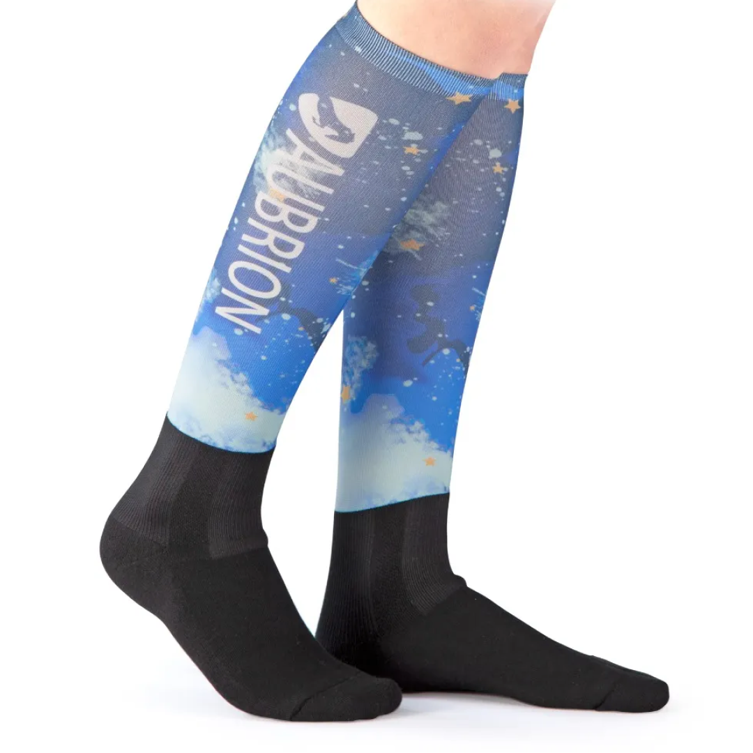 Shires Aubrion Hyde Maids Park Socks #colour_midnight