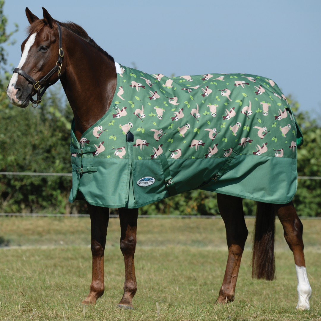 Weatherbeeta ComFiTec Essential Standard Neck Medium Turnout #colour_sloth-print