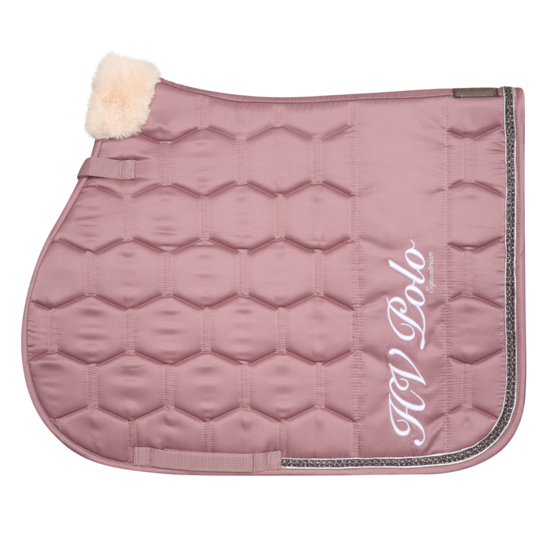 HV Polo Wayomi Luxury GP Saddle Pad #colour_mauve