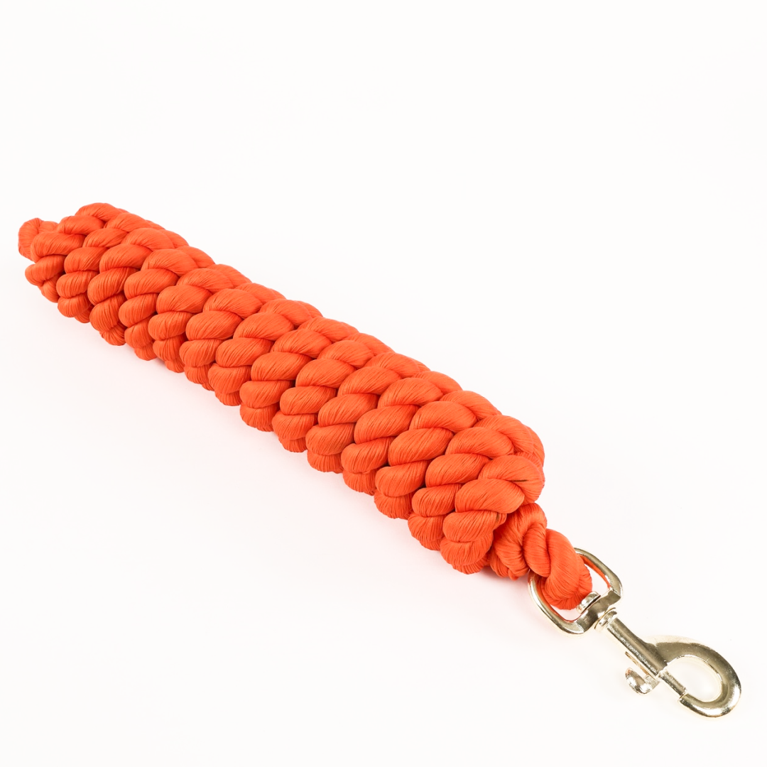 Shires Extra Long Lead Rope #colour_orange