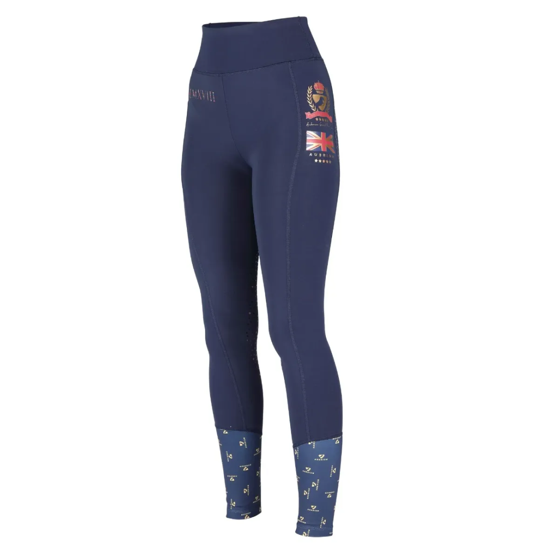 Shires Aubrion Team Riding Tights #colour_new-navy