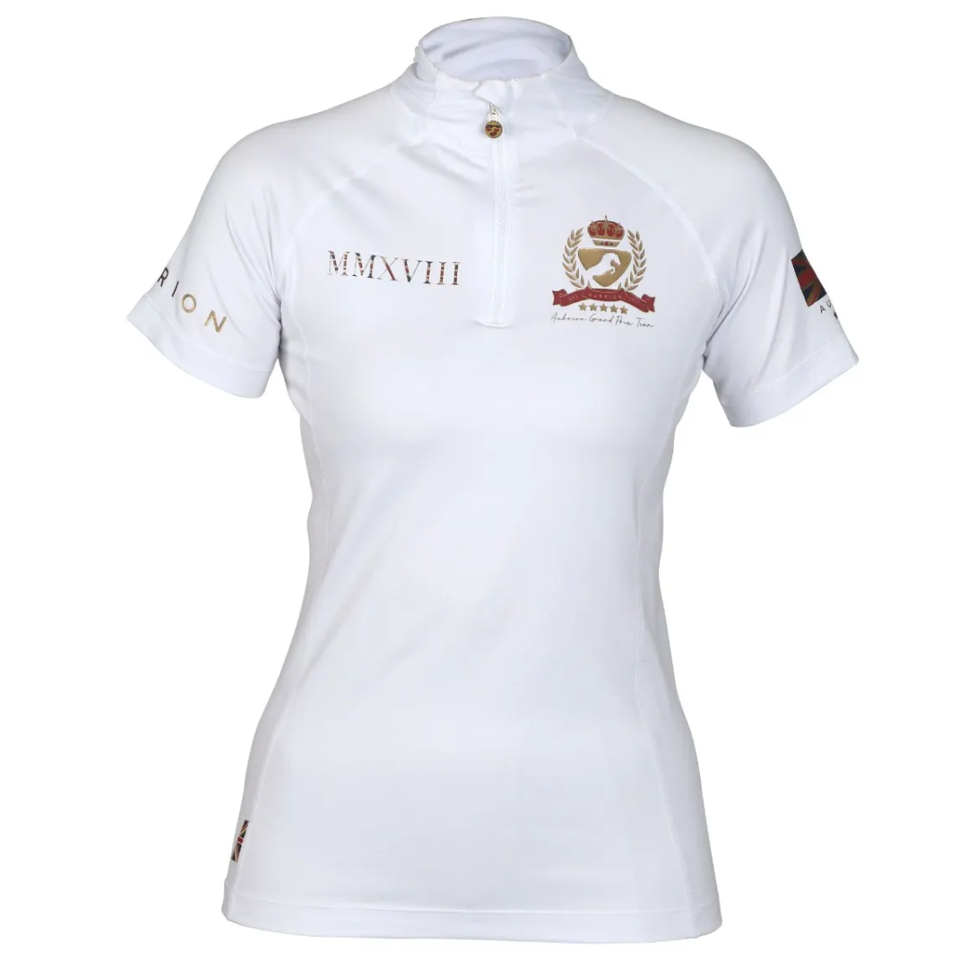 Shires Aubrion Team Short Sleeve Base Layer #colour_white