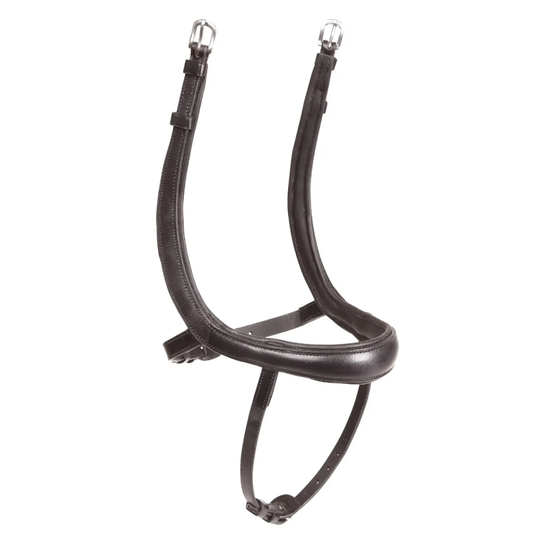 Shires Velociti RAPIDA Ergonomic Curved Flash Noseband #colour_havana