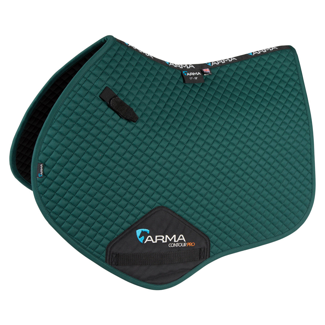 Shires ARMA Jump Saddlecloth #colour_green
